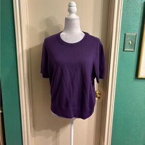 Express Rich Purple Short Sleeve Top
